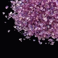 Macro shot of purple iridescent crushed glass crystals with reflective pearl finish - Deep Purple (50g)