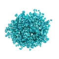 Gros plan de pierres de verre concassées bleu lac avec un lustre métallique brillant - Bleu Ciel