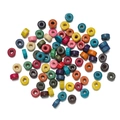 Colorful macaron wooden cylinder beads for DIY jewelry making and handmade crafts - 500 Pcs/Pack (3.5x6.5mm/Hole 2mm) / Random Mixed Colors