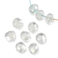 Perline di vetro irregolari da 12 mm con effetto onda d'acqua per gioielli fai-da-te - Bianco