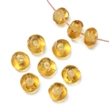 Perline di vetro irregolari giallo ambra da 12mm per la creazione di gioielli fai da te - Giallo