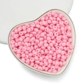 Perline di goccia in acrilico rosa in una ciotola a cuore per creazione gioielli - 100 Pezzi/Confezione / Rosa