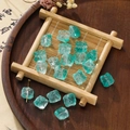 Perle di vetro a forma di leone verde lago traslucido da 11,5mm per gioielli fai da te - Perla di Leone (AC3894) / 20 Pezzi (11.5x11.5mm) / Verde lago
