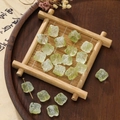 Translucent light green 11.5mm carved flower glass beads for DIY jewelry making - Lion Bead (AC3894) / 20 Pieces (11.5x11.5mm) / Green