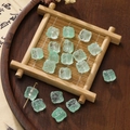 Light green 11.5mm translucent lion head glass beads for DIY jewelry making and crafts - Lion Bead (AC3894) / 20 Pieces (11.5x11.5mm) / Light Green