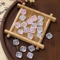 Pink and clear gradient 11.5mm glass lion beads for DIY jewelry making and crafts - Lion Bead (AC3894) / 20 Pieces (11.5x11.5mm) / Pale Blue