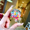 Lollipop sleutelhanger detail met kralen, afmeting 4,1x6,1x2,9 cm en gewicht 35g - Lollyvorm