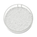 Perline di vetro bianche a triangolo da 2mm per gioielli in scatola rotonda - Lucentezza Porcellana - Bianco Solido