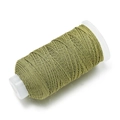 1,2 mm unelastische olivgrüne Baumwollschnur mit Goldfaden auf Kunststoffspule gewickelt - 10m/Packung (ca. 9g) / Olivegrün mit Goldfaden(J21)
