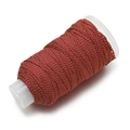 1,2mm Baumwollfaden in Rot und Gold auf Spule für DIY-Schmuck und Flechtarbeiten - 10m/Packung (ca. 9g) / Rot und Gold Gewebt(J23)