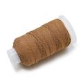 Braune 1,2 mm geflochtene Baumwollschnur auf weißer Spule für DIY-Schmuckherstellung - 10m/Packung (ca. 9g) / Goldkaffee Geflochten(J04)