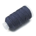 Garnspule aus blauem und goldenem 1,2 mm geflochtenem Baumwollfaden für DIY - 10m/Packung (ca. 9g) / Blau mit Goldfaden(J08)