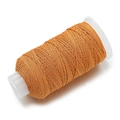 Leuchtend orangefarbene 1,2 mm Baumwollkordel mit Goldfaden auf einer Spule gewickelt - 10m/Packung (ca. 9g) / Orange mit Goldfaden(J11)