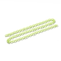 Close-up of vibrant neon green acrylic link chain for DIY eyewear and accessories - Length 50cm (6*8.4mm) 1 Piece / Green