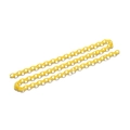 Macro shot of 50cm bright yellow acrylic chain links for DIY glasses and mask accessories - Length 50cm (6*8.4mm) 1 Piece / Yellow