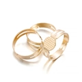 Three pieces of adjustable gold-plated ring base blanks for DIY jewelry making - 7mm (40 Pieces/Pack) / KC Gold
