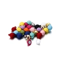 Colorful ball magnetic clasps for DIY jewelry necklaces and bracelets set - 5 Sets/Pack (7g) / Multicolor