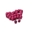 Detail of rose red round magnetic jewelry clasps for DIY bracelets and necklaces - 5 Sets/Pack (7g) / Rose Red