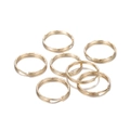 Nahaufnahme goldener doppellagiger Schlüsselringe für DIY-Schmuck und Anhänger - 1.4*25mm / KC Gold