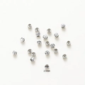 2.5mm silver textured copper beads with spiral pattern for DIY jewelry making - 2.5mm (1mm Hole) 20 Pieces/Pack / White Gold