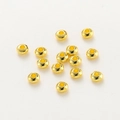 Macro de 14 perles d'espacement plaquées or 18K pour la création de bijoux DIY - 3mm/Trou 1,2mm (30 pcs/3g) / Or Véritable 18K à Conservation de Couleur