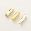 Détail de serre-rubans en métal doré avec dents et anneaux pour la création de bijoux - 6*7mm (8 Pièces/Paquet) / Or 14K