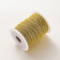 Detalle de cadena chapada en oro de 14K enrollada en carrete para manualidades DIY - (1.0mm) 1m/3.5g / Oro 14K