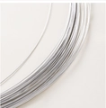 Silver-plated copper jewelry wire in a tightly wound coil for DIY beading projects - 0.4mm Copper Wire / White Gold