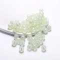 Macro shot of mint green acrylic beads with sparkling iridescent finish for DIY jewelry - Iridescent Round Bead / 8mm (50pcs/Pack) / Green