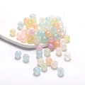 Colorful AB coated acrylic faceted beads for DIY jewelry making in macaron mix colors - Pearlescent Polyhedron / 10mm (30 Pieces/Pack) / Multicolor