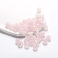 Macro shot of iridescent pink acrylic beads with rainbow luster for DIY jewelry making - Iridescent Round Bead / 8mm (50pcs/Pack) / Pink