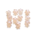 Pearlescent peach star-shaped acrylic beads for DIY jewelry making and necklaces - Pearlescent Star Style / 30 Pcs/Pack / Orange
