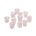 Macro view of pearlescent purple star acrylic beads for DIY jewelry and bracelets - Pearlescent Star Style / 30 Pcs/Pack / Pink