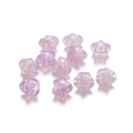 Macro shot of iridescent light purple acrylic flower beads for DIY jewelry making - Pearlescent Star Style / 30 Pcs/Pack / Purple