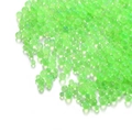 Fluorescent green glass bubble beads for DIY jewelry and nail art crafts - 100 g / Grass Green