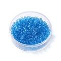 Macro de perles de rocaille en verre bleu foncé translucide de 4 mm pour bijoux en boîte - 4mm/300pcs/24g / Rose bonbon