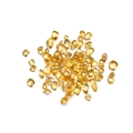 Gros plan de pierres en verre jaune poli de 3-8mm pour aquarium et bricolage créatif - 20g par Paquet / Jaune Doré