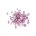 Vue macro de pierres en verre rose poli pour aquarium et projets créatifs DIY - 20g par Paquet / Mauve Clair