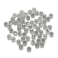 Detailansicht von Acrylperlen mit Herz- und Sternmustern für DIY-Schmucksets - 100 Stück Set / Schwarze Blume Mond Stern