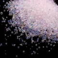 Λήψη macro από ιριδίζουσες γυάλινες χάντρες για nail art και χειροτεχνία σε μαύρο - Ανοιχτό Ροζ
