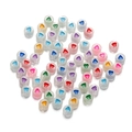 Perle luminose in acrilico con motivi a cuore per creazione di gioielli fai-da-te - Set da 100 pezzi / Cuore Colorato