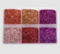 Bunte Glasbruch-Set in 6 Metallfarben wie Violett und Rot für Harz-Handwerk DIY - 6-Farben Set 4