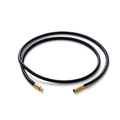 Collar de cordón encerado negro con cierre de acero inoxidable dorado para bisutería - Cordón Café Cierre Dorado