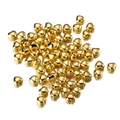 Polished golden heart-shaped CCB loose beads with center holes for DIY jewelry making - Heart / 100pcs Pack / Gold
