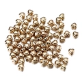 Golden heart-shaped CCB beads with metallic finish and through-hole for DIY jewelry making - Heart / 100pcs Pack / KC Gold