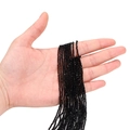 Détail de perles en cristal noir facetté de 2mm pour la création de bijoux DIY - 1 Brin Environ 35cm (2mm*0.4mm) 3g / Noir