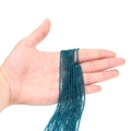 Détails de perles de cristal de verre facettées bleu foncé de 2mm pour la création de bijoux - 1 Brin Environ 35cm (2mm*0.4mm) 3g / Bleu sarcelle