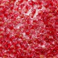 Detail of red heart-shaped glass beads with gold foil flecks for jewelry making - 20 Pieces/Pack (Approx 4g) / Red
