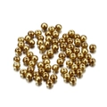 Close-up of 4mm golden faux pearl beads with smooth finish for DIY jewelry making - 4mm (~10g, 100 Pieces/Pack) / Champagne Gold