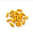 Polished yellow spindle-shaped oval wood beads with 2.5mm holes for DIY jewelry making - Yellow